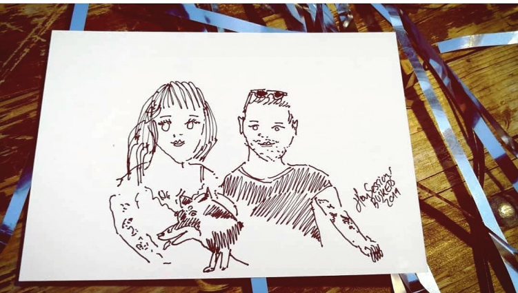 Live portrait drawing/Live painting — photo 4