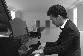 Joe Aristide on piano/organ/clarinet
